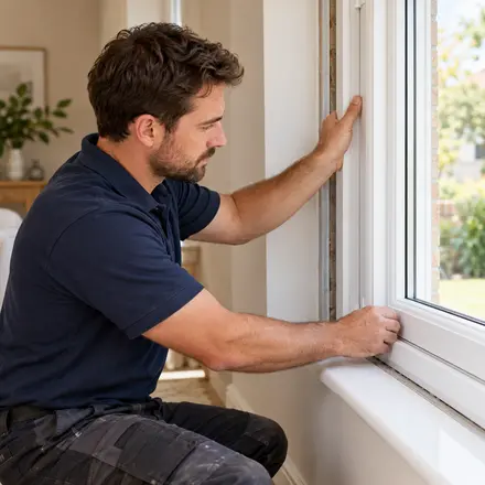 Imagen referencial de instalación de una ventana